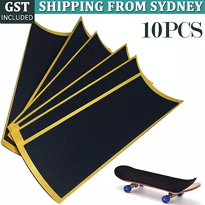 10PCS Proffessional Fingerboard Black Foam Grip Tape 38X110mm Skateboard Foam AU • $6.87