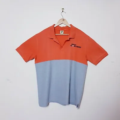 Scorcher Polo Mens 3XL XXXL Grey Orange Short Sleeve Collared Shirt KFC BBL • $24.95