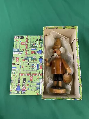 Vintage Wood Erzgebirge German Smoker Incense Beekeeper With Hive NOS Awesome • $79.33