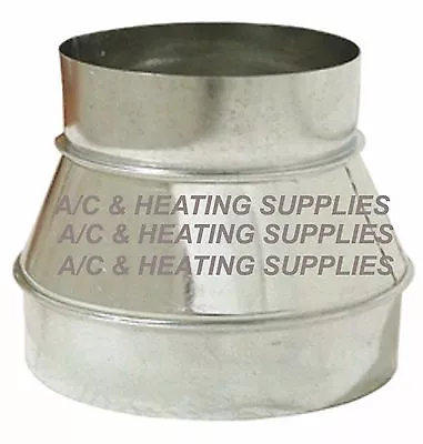 8 To 6 8x6 Single Wall Metal Reducer / Increaser For Duct / Other Purpose • $29.99