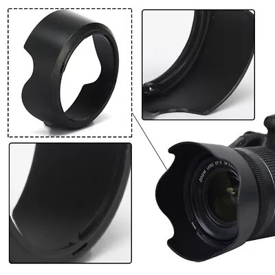 Practical ABS Portable Photography F3.5-5.6 18-55mm EW-63C Lens Hood For Canon • £5.29