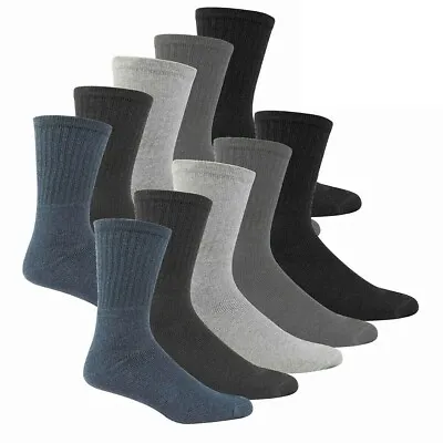 £4.99 • Buy 3-20 Pairs Of Best Quality Men's Sport Work Socks Cotton Rich Cushion Sole 6-11