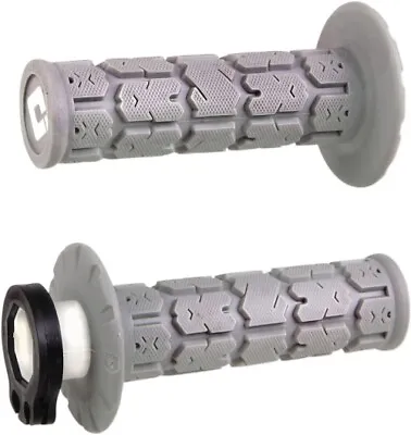 ODI Grey MX V2 Lock-On Grips For Dirt Bike Motocross 2-stroke 4-stroke H36RGG • $26