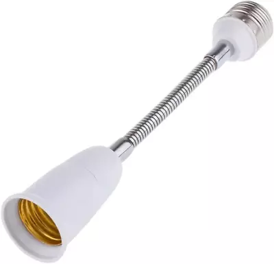 E26 To E26 Light Socket Extender Lamp Bulb Adapter Flexible Extension (20CM) • $13.74