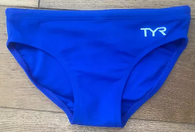 TYR Men's 30 Small Royal Blue Swim Racer Brief Speedo Type SAMPLE New • $24.98