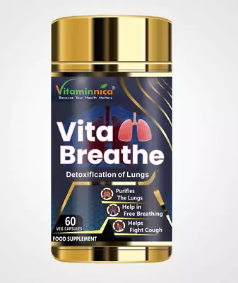 Vitaminnica Vita Breathe Lung Detox Supplement Cleanse  - 60 Capsules • £28