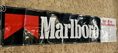 Marlboro Advertising Banner Large Plastic.  8’9x2’.  1997. Collectible. • $30