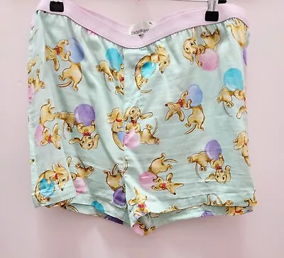 PETER ALEXANDER Womens Sausage Dog Dachshund Pyjama Shorts | Size XL  • $23