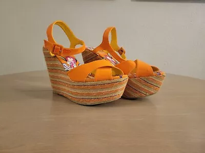 Ed Hardy Wedge Sandals Sz 8 • $45