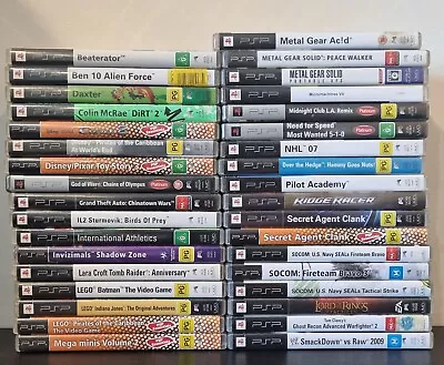 PSP Games & UMD VIdeo Mixed *Select A Title* • $55