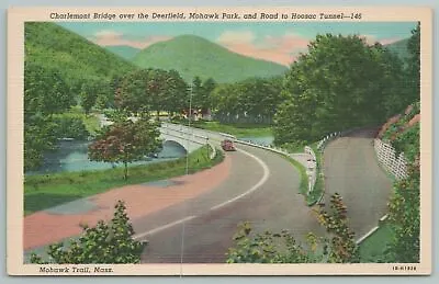 $7.99 • Buy Mohawk Trail Massachusetts~Charlemony Bridge Over Deerfield~Vintage Postcard
