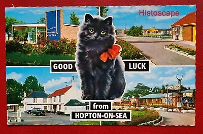 Postcard Used Good Luck From Hopton-on-Sea Great Yarmouth Norfolk • £2.24