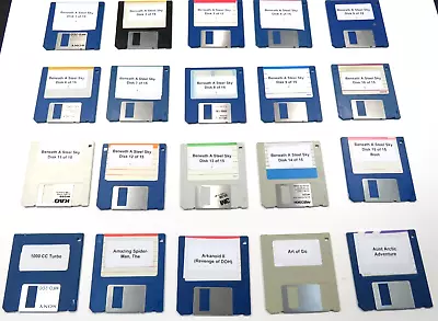 101 Amiga 3.5  Floppy Disks Games Tested And Work As-Is No Returns Lot #7 • $90