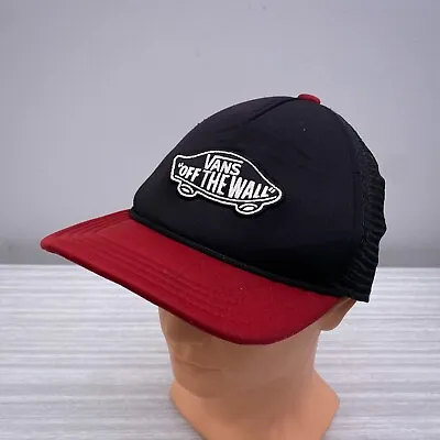 Vans Of The Wall Logo Trucker Baseball Cap Hat Snapback Mesh Skate Skater Y2K • £10.49