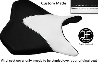 Black & White Vinyl Custom For Suzuki Gsx 1300 B King Bk8 Front Seat Cover 07-12 • $113.01