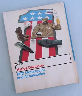 1972 Harley Davidson Accessory Book Brochure Amf Ironhead Shovelhead Fl Catalog • $39.95
