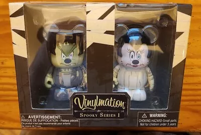 2 Disney 3  Vinylmation Figures - Frankenstein & Bride - Spooky Series • $24.99