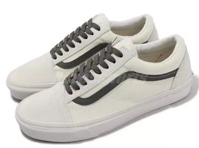 Vans Old Skool Pewter White Vintage Men LifeStyle Shoes Size 13 VN0005UFPWT • $69.99