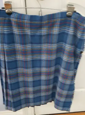 Scottish Womens Kilt Moffat Weavers Wool Tartan Plaid Skirt Size 16 USA • $34.99
