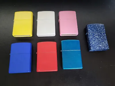 Set Of 6 Zippo Colors New With Very Good Condition Of 1996 With 2011 More Gift • £161.35