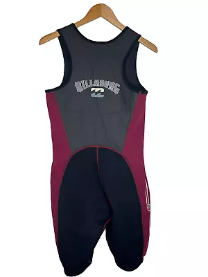 Billabong Mens Short John Wetsuit Size Medium Sleeveless 2mm Zip-Free • $27.99