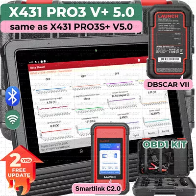 LAUNCH X431 V+ SmartLink C 2.0 HDIII Diagnostic Scanner Heavy Duty Truck Tool • $1449