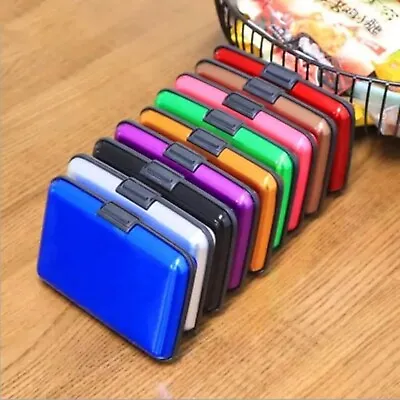 Pocket Waterproof Business ID Credit Card RFID Aluminum Metal Wallet Case Holder • $6.65