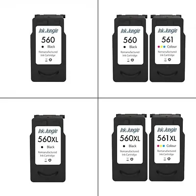 PG560 / CL561 / XL Ink Cartridges For Canon PIXMA TS5350a TS5352a TS7451a TS5350 • £54.95