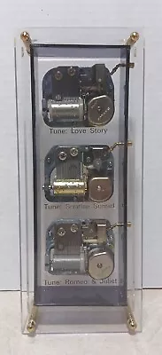 Vintage Three Song Music Box Romeo Juliet Sunrise Sunset Love Story(LAST CHANCE) • $4.95