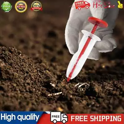 Garden Seed Sower Portable Small Seed Spreader Red For Carrot Lettuce Grass Seed • $9.78