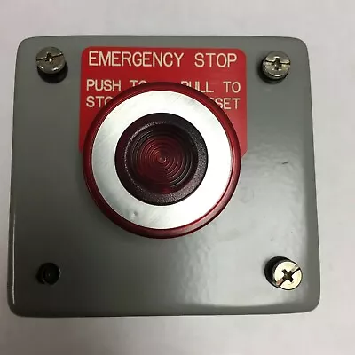 NEW SCE Saginaw Control Enclosure Emergency Station W/ Red  Stop Light S10 • $59.95