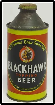 Vintage Blackhawk  Cone Top Beer Can  Refrigerator /  Tool Box  Magnet • $8