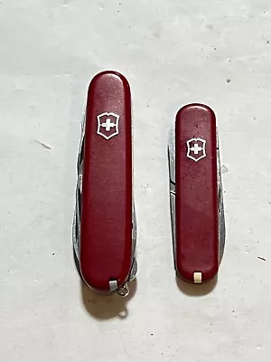 Lot Of 2 Victorinox Swiss Army Knives - Super Tinker - Ambassador • $27.99