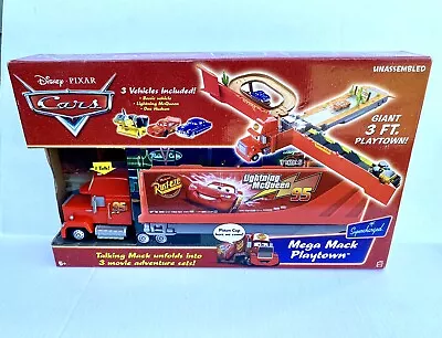 Disney Pixar Cars Mega Mack Playtown Toy W/ Bessie Doc Mcqueen Mattel L2579 New! • $175