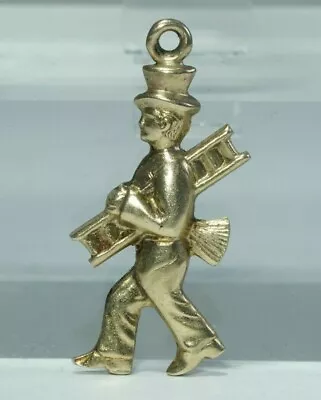 Vintage 9K Yellow Gold  CHIMNEY SWEEP  Charm/Pendant • $89.99