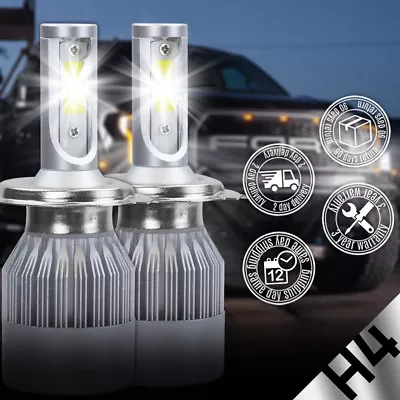 H4 9003 HB2 LED Headlight Kit 488W 48800LM CREE High/Low Beam Head Fog Bulbs • $18.38