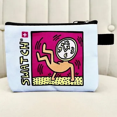 Swatch Keith Haring Watch Bag Mens Ladies Rare Vintage Scuba Retro Deco Pop Art • $21.12