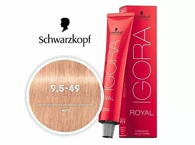 Schwarzkopf Igora Royal 95-49 Nude - Blond Pastel Beige Violet 1 Tube New Tint • £7.95