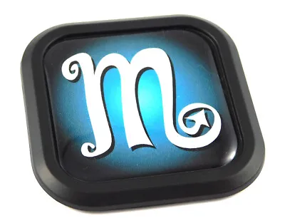 Scorpio Zodiac Square Black Edge Rim Emblem Car 3D Decal Badge Bumper  2  • $9.99