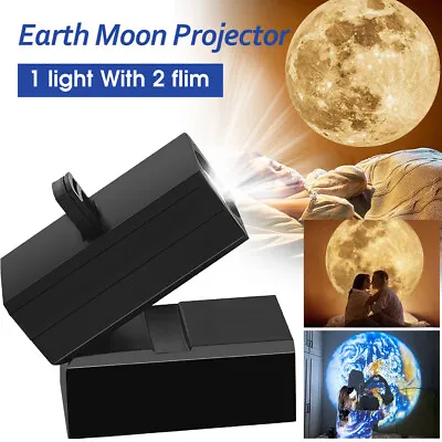 Moon Projector Night Light USB Charging Moon Lamp Wall Ceiling Decor Kids Gift • $13.29