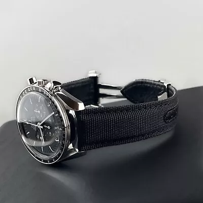 £65 • Buy 20mm Cordura Fabric Sailcloth Watch Strap Band For Omega Speedmaster Moonwatch