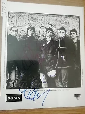 Oasis Signed Autographed 8x10 Photo Complete • £310