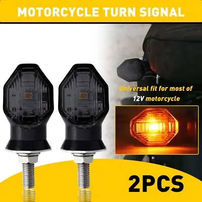 2PCS Universal Motorbike Motorcycle Turn Signal Indicators Light Lamp Bulb Amber • £10.99