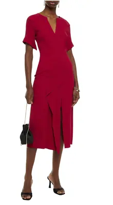 $950 • Buy Roland Mouret- Tresta Dress. Red. Size - 10 NWT RRP- $2425
