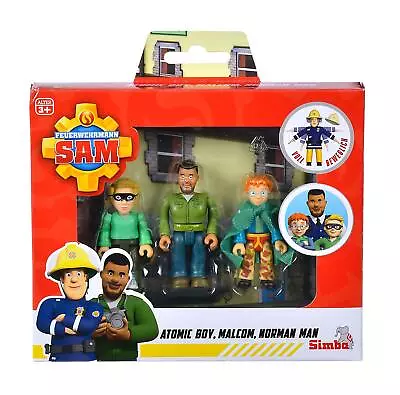 Simba 109251091 Fireman Sam Superhero Figure Set Policeman Malcom Norman And J • $48.18