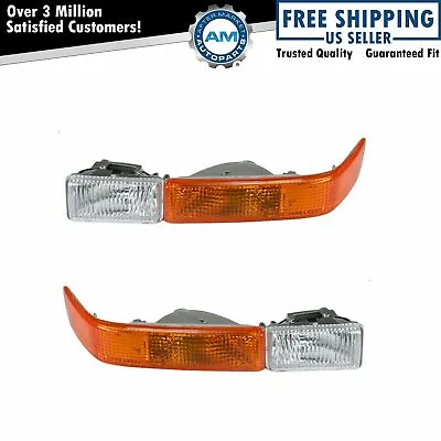 Corner Parking Signal Light Pair Set For Chevy Pickup Truck Blazer S10 W/ Fog • $44.85