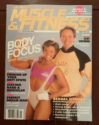 Vintage Magazine Joe Weider's Muscle & Fitness January 1988 Clint Eastwood • $19.99