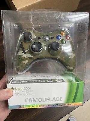 NEW Special Edition Microsoft Xbox 360 Camouflage Wireless Controller*NICE • $115
