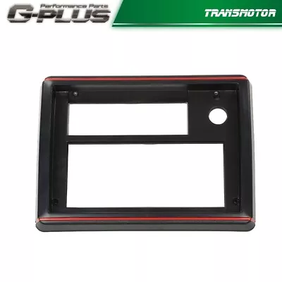 Fit For 81-88 El Camino Monte Carlo SS Radio Face Plate Black With Red Trim • $45.89