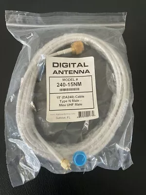 Digital Antenna  Powermax  Low Loss Marine Antenna Cable DA240 - 15 Foot • $47